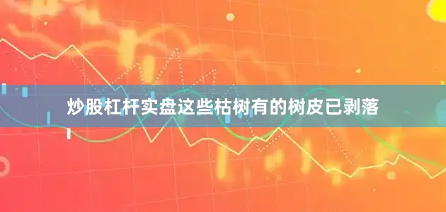 炒股杠杆实盘这些枯树有的树皮已剥落